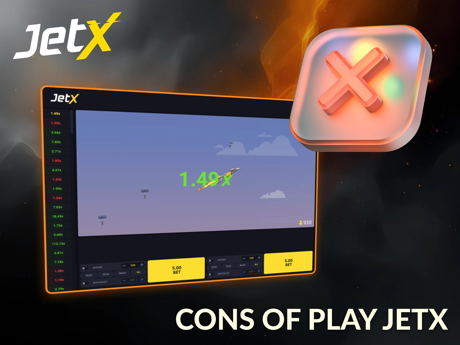 Some players may find JetX’s volatility challenging during gameplay.